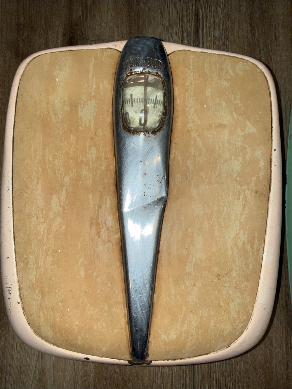 Vintage Pink and Chrome Counselor Bathroom Scale- works great!
